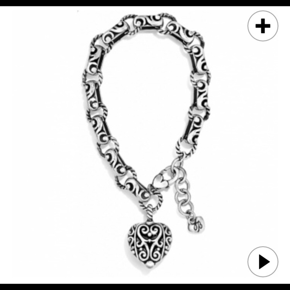 Silver Plated Brighton Heart Bracelet